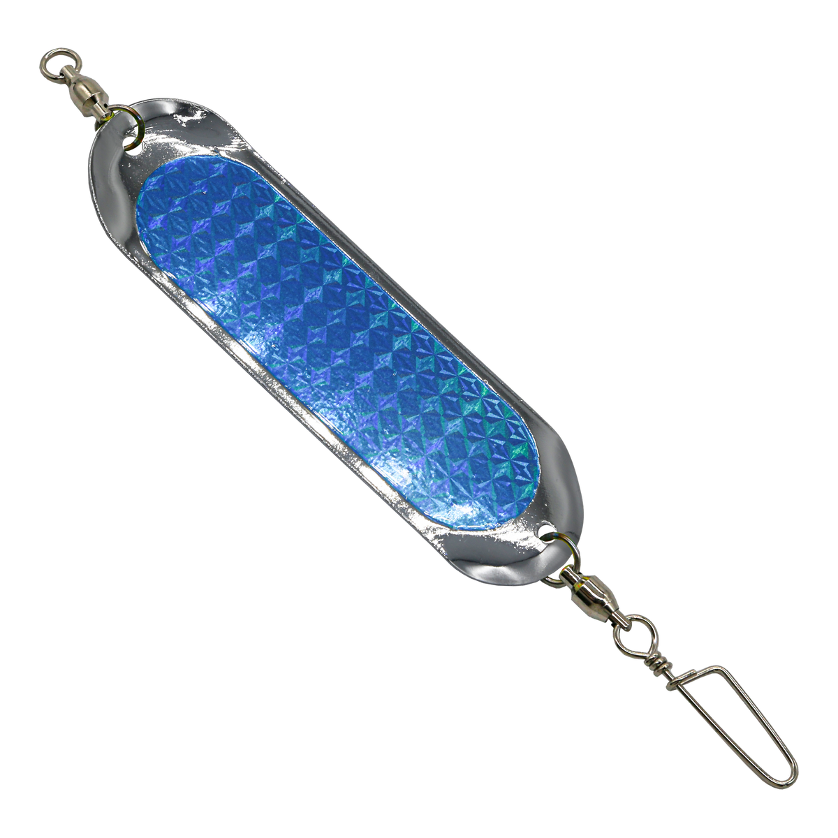 Chrome w/ Blue - Smooth - Slim UV Dodger 4.5 inch