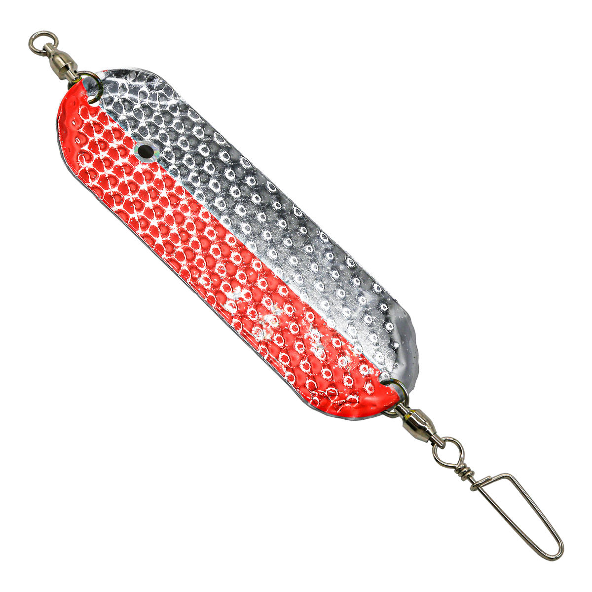 Chrome / Orange 50/50 - Hammered - Slim UV Dodger 4.5 inch