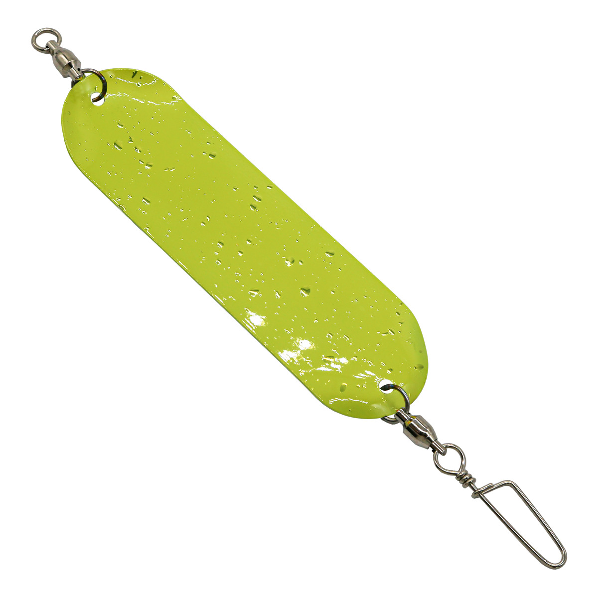 Chartreuse Flake - Smooth - Slim UV Dodger 4.5 inch
