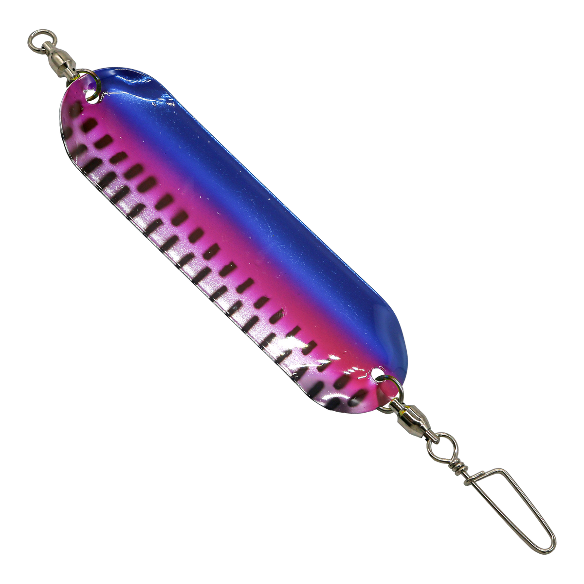 Pink Blue Chrome w/Blk - Smooth - Slim UV Dodger 4.5 inch