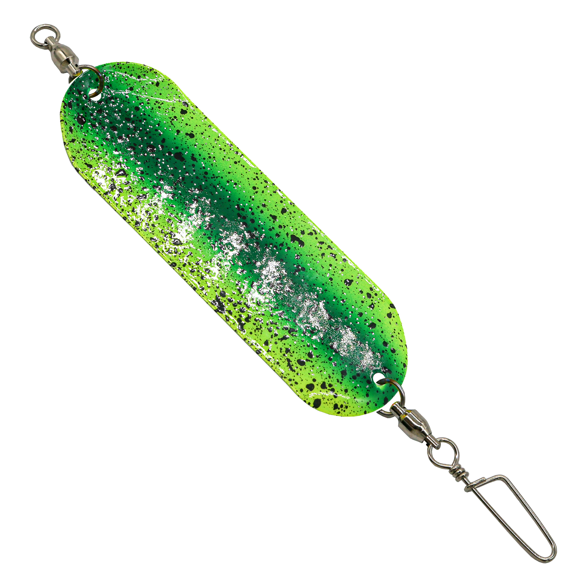 Slim UV Dodger 4.5 inch - Green Black Speckle Hammered
