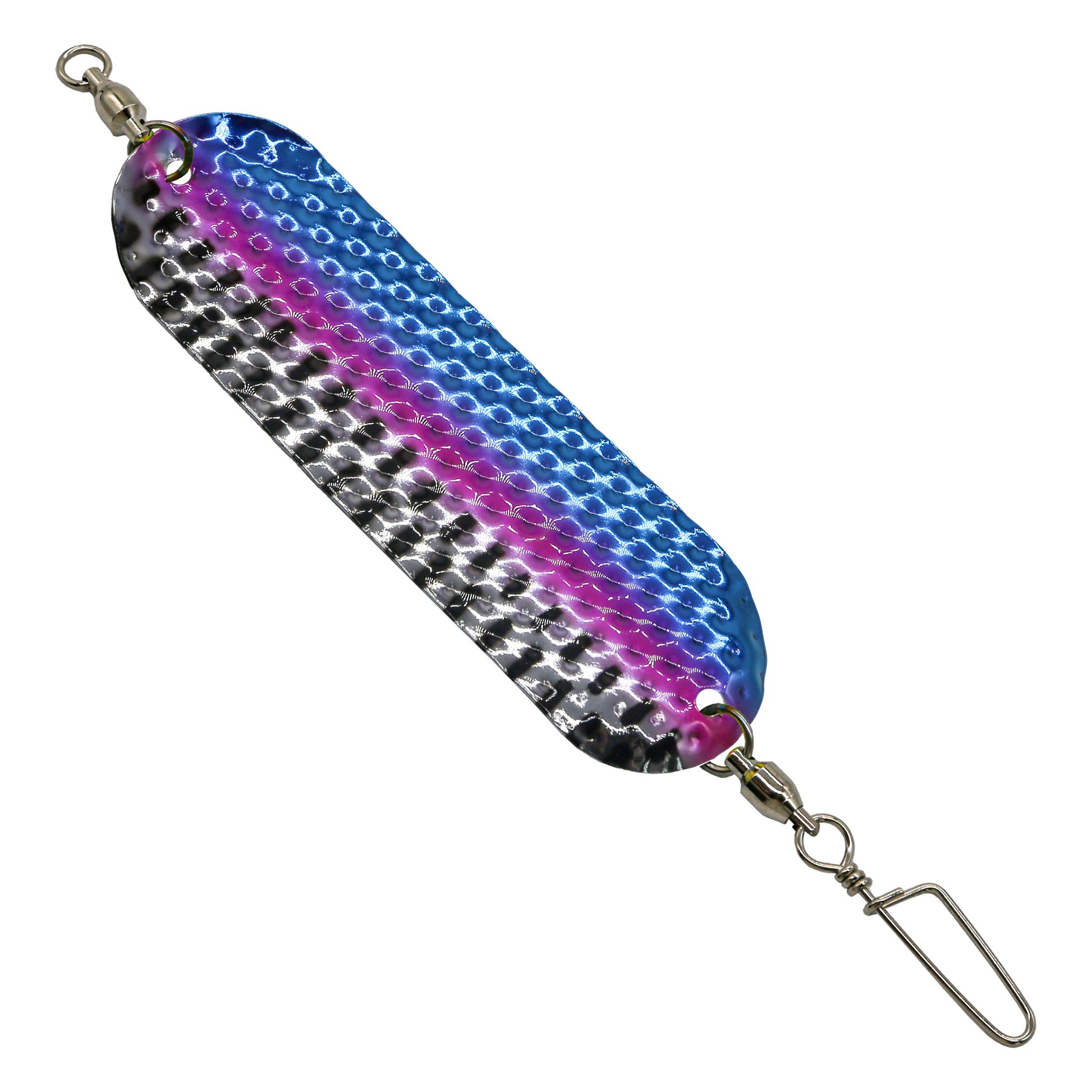 Slim UV Dodger 4.5 inch - Pink Blue Chrome Hammered