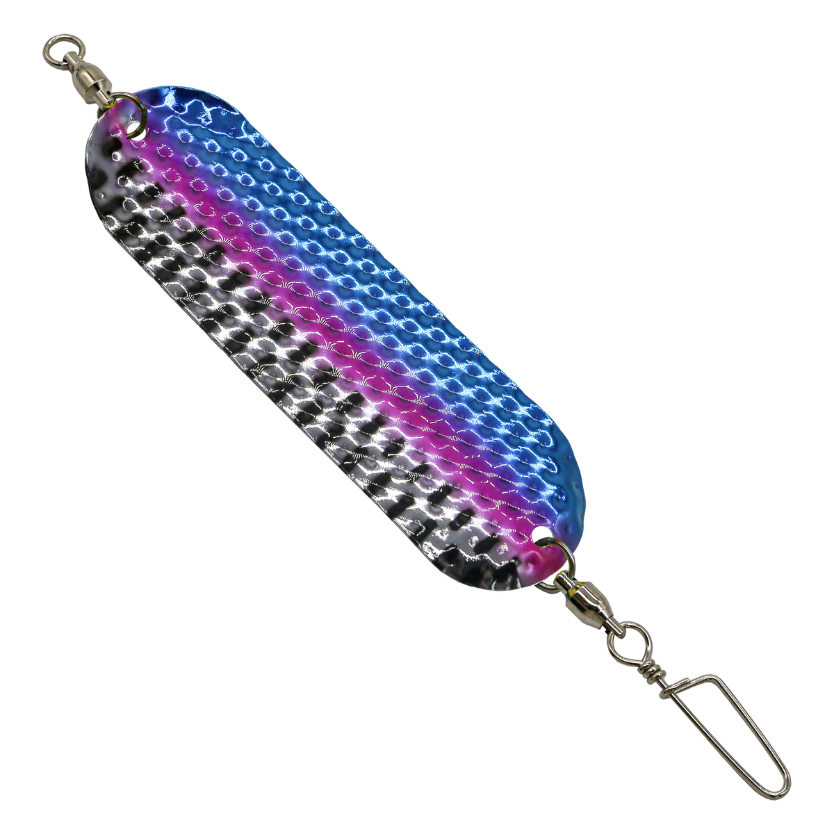 Slim UV Dodger 4.5 inch - Pink Blue Chrome Hammered