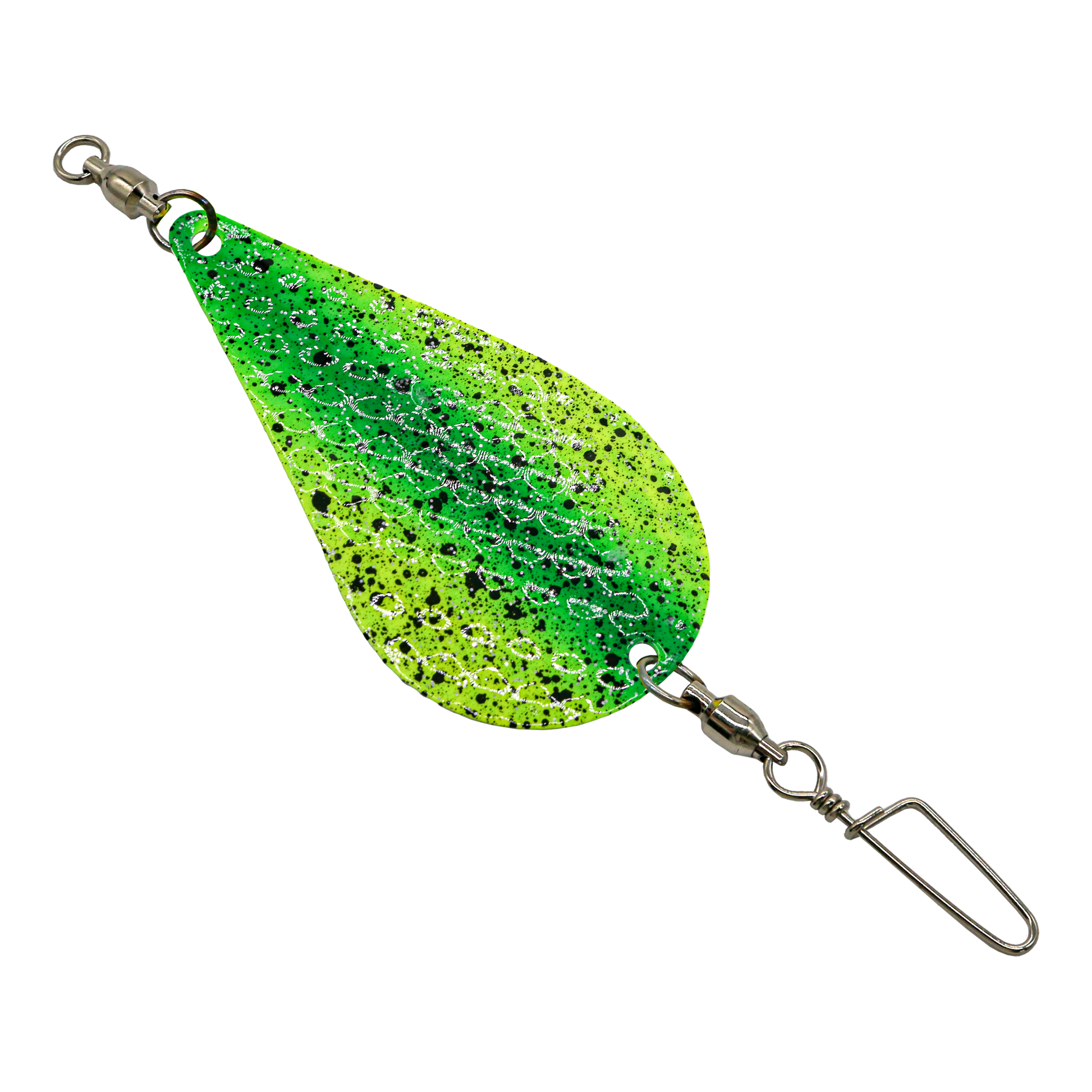 Trigger Dodger 3.5 inch - Green Chartreuse Hammered