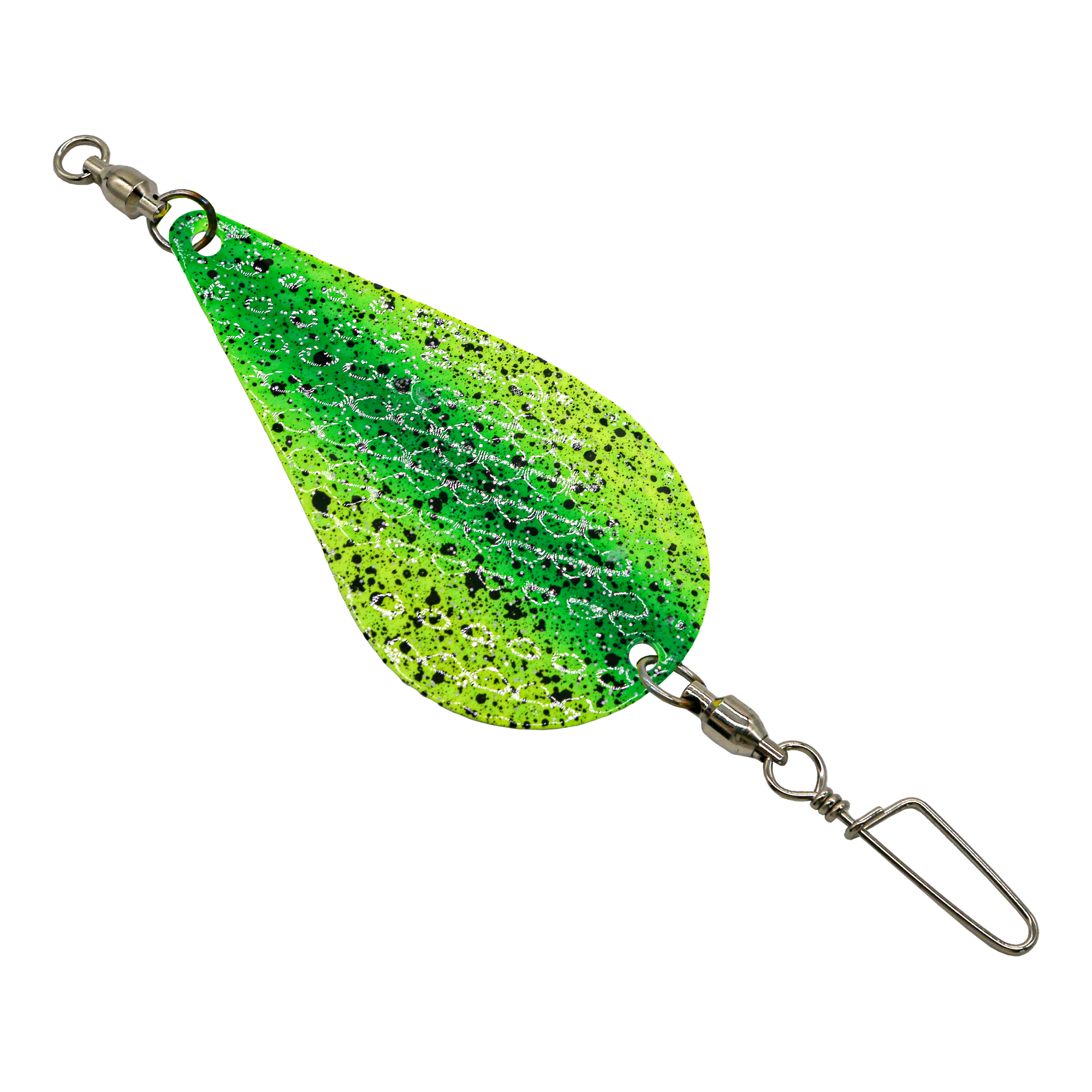 Trigger Dodger 3.5 inch - Green Chartreuse Hammered