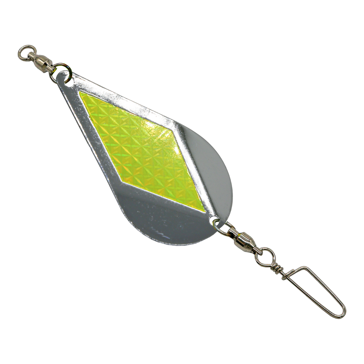 Chrome w/ Chartreuse Diamond - Smooth