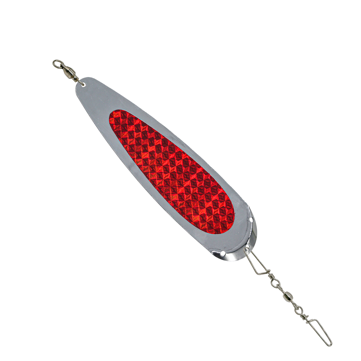 Trolling Dodger - Chrome w/ Blood Red