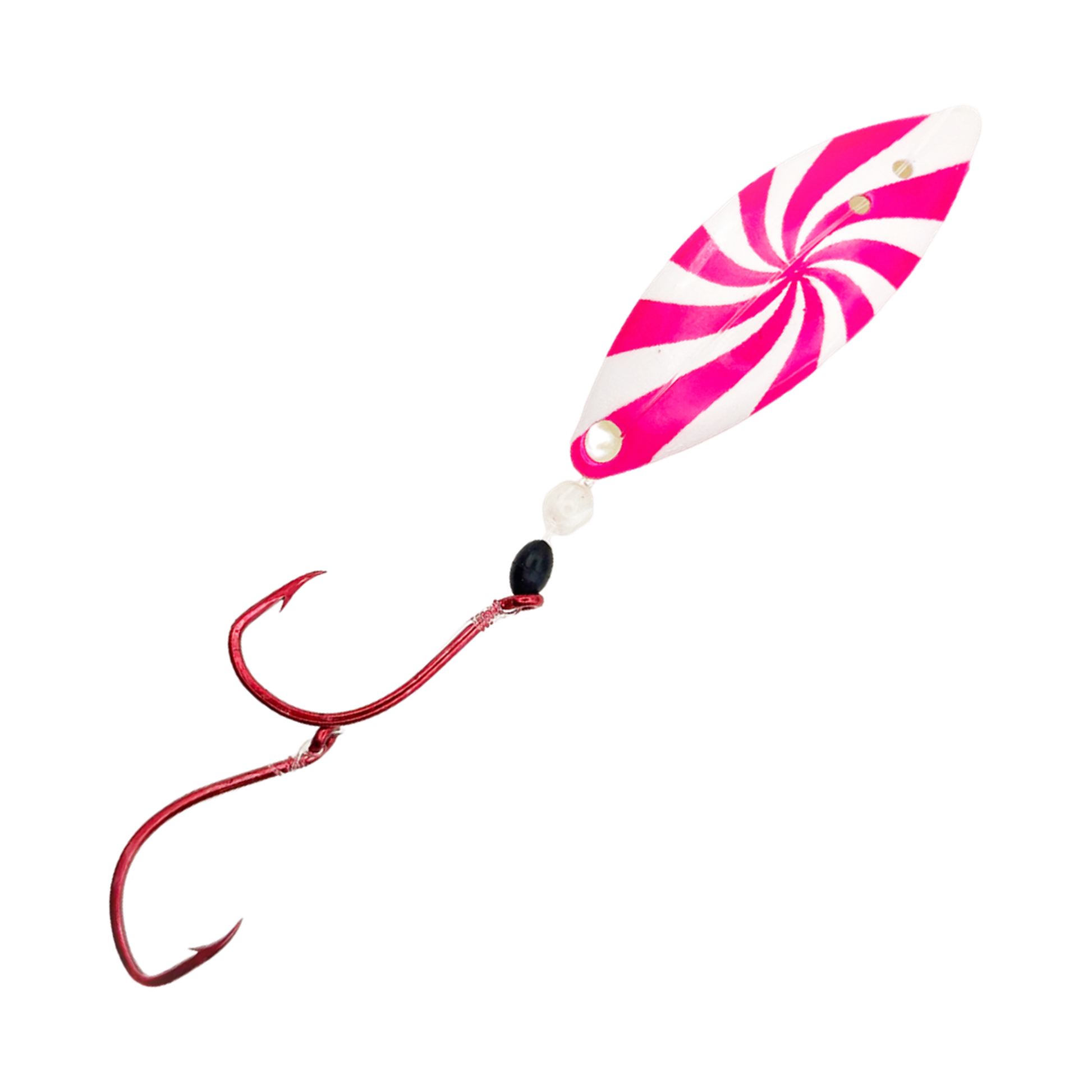 X-Pex Pink Swirl 45 degree transparent product image