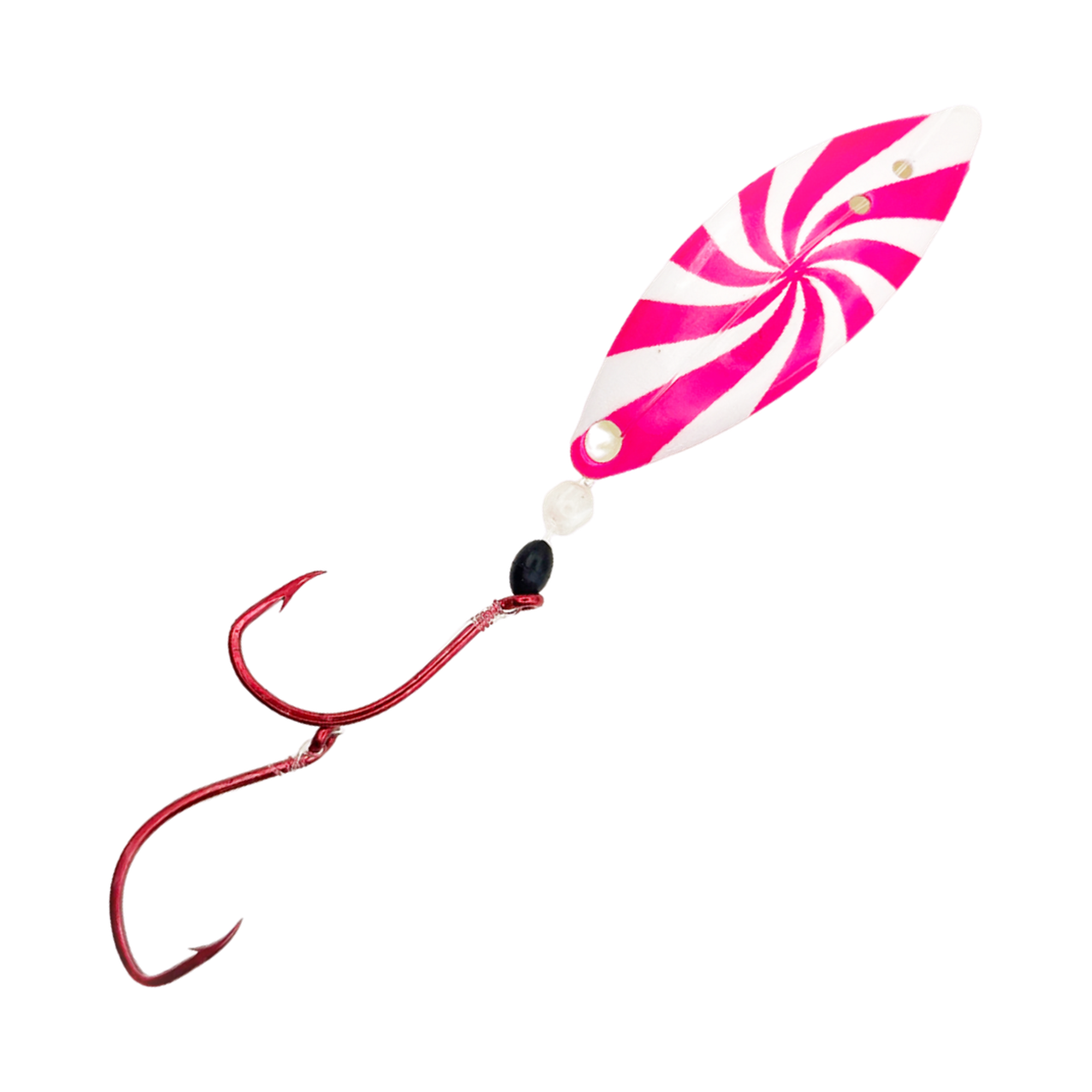 X-Pex Pink Swirl 45 degree transparent product image